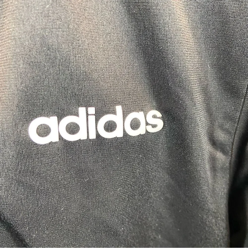 Men’s Adidas Essentials Triple Stripe Track Jacket Black and White Size‎ Small